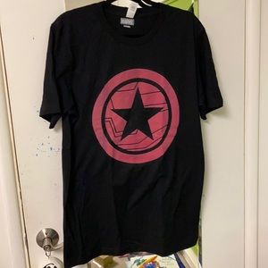 Marvel Falcon Winter Soldier graphic tee black size Large unisex